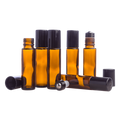 10ml jantarové lahvičky s kuličkovým aplikátorem, 6 ks