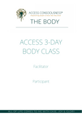 3 Day Body Class Manual