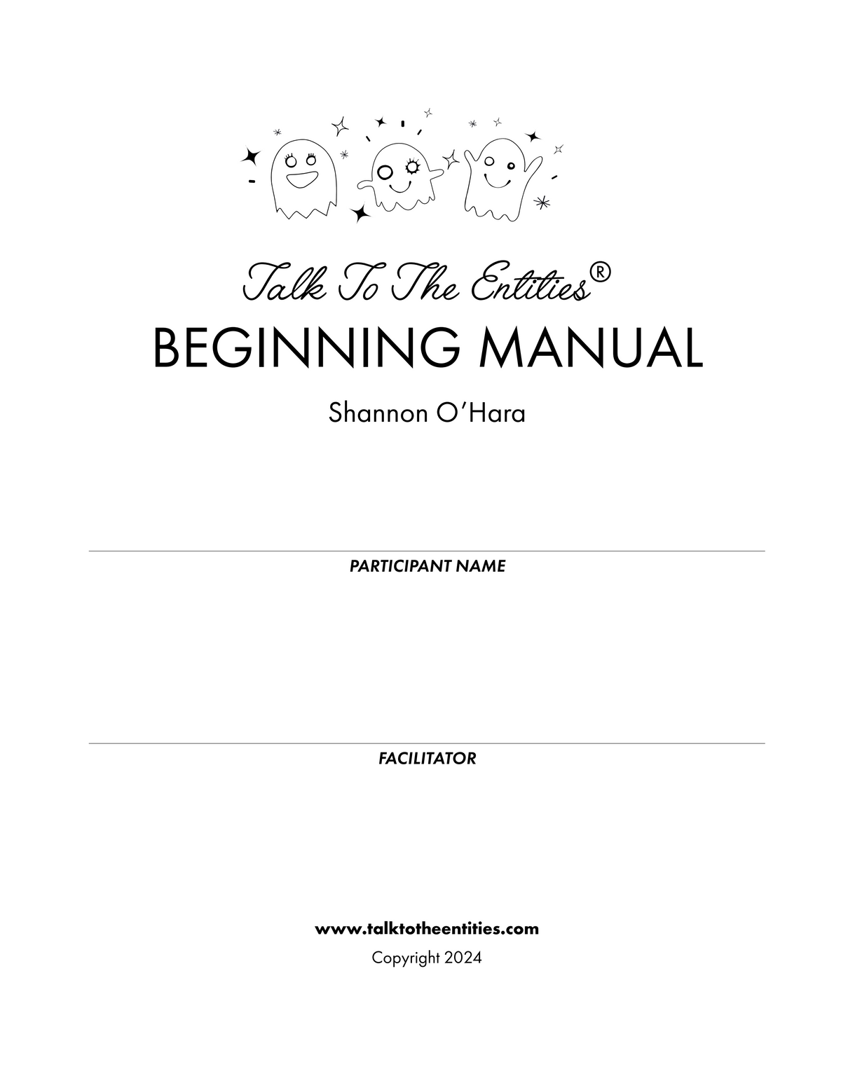 Talk To The Entities Manual